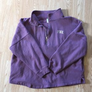 GUC VS PINK Shine Cowl Half Zip Sweater XL